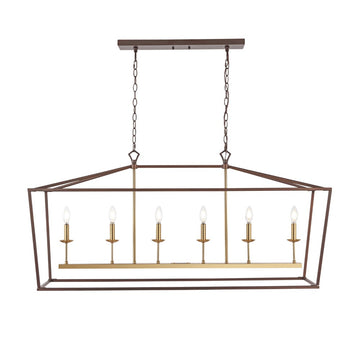 Pagoda Lantern Metal LED Pendant